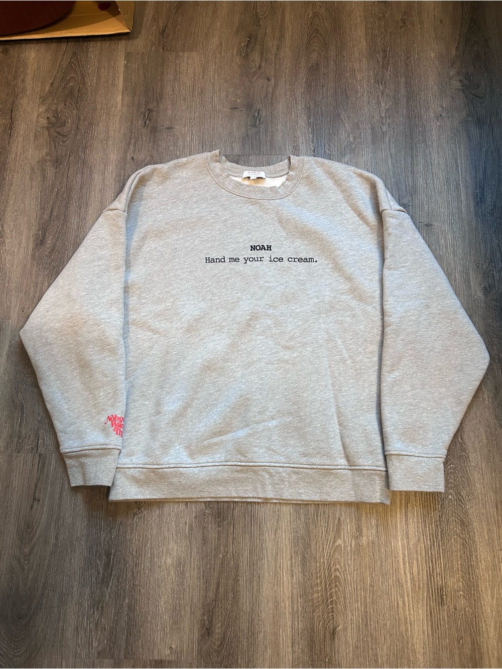 Favorite Daughter The Ice cream Sweatshirt Nobody Wants This Gray Sz Large